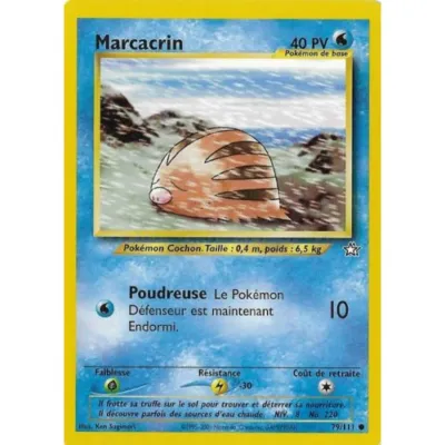 Carte Pokémon : Marcacrin (NG 79) (Excellent) occ