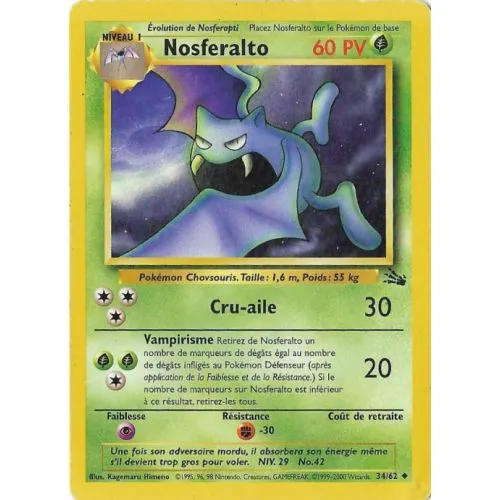 Carte Pokémon : Nosferalto (FO 34) (Good) occ