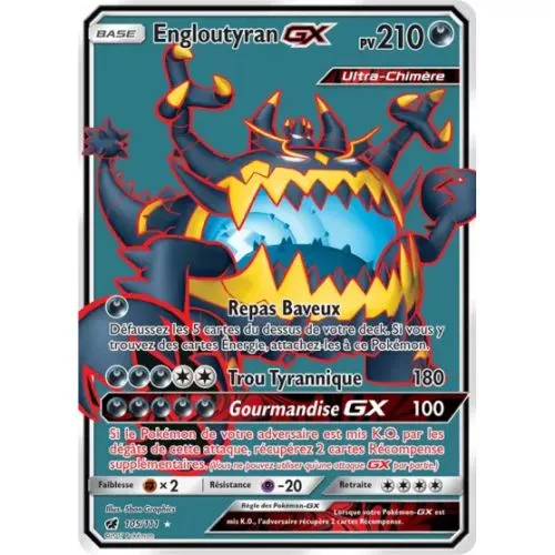 Carte Pokémon : Engloutyran GX (CIN 105) (Near Mint) occ