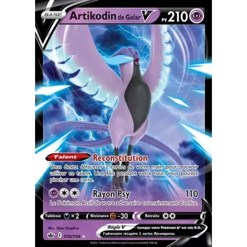 CARTE POKEMON : ARTIKODIN DE GALAR V (CRE 058) (Near Mint) OCC