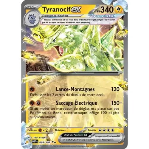 Carte Pokémon : Tyranocif ex (OBF 066) Near Mint occ