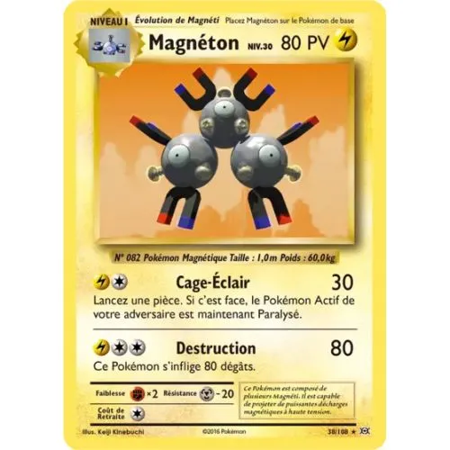 Carte Pokémon : Magnéton (Holo) (EVO 38) (Excellent) occ