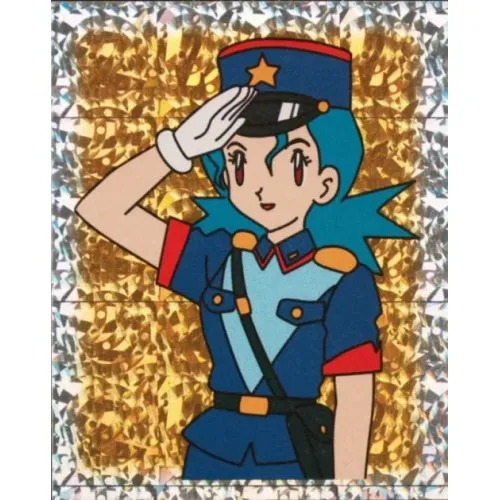 Sticker Pokemon Merlin 1999 : N° S32 Officer Jenny Holo (Good) occ