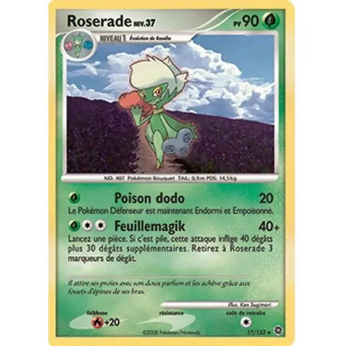 Carte Pokémon : Roserade Lv.37 (SW 17) (Holo) (Light Played) occ