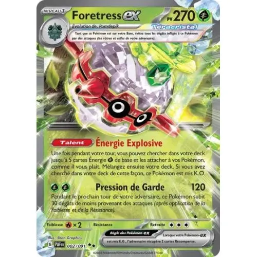 Carte Pokémon : Foretress EX (PAF 002) Near Mint occ