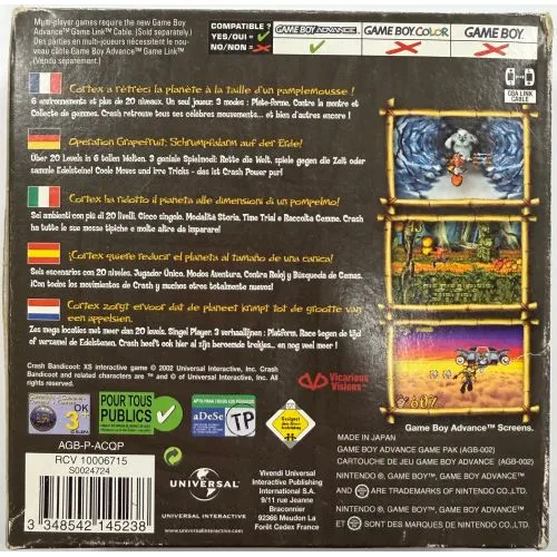 Crash Bandicoot XS (Avec Boîte et Notice) (eur) occ – Image 2