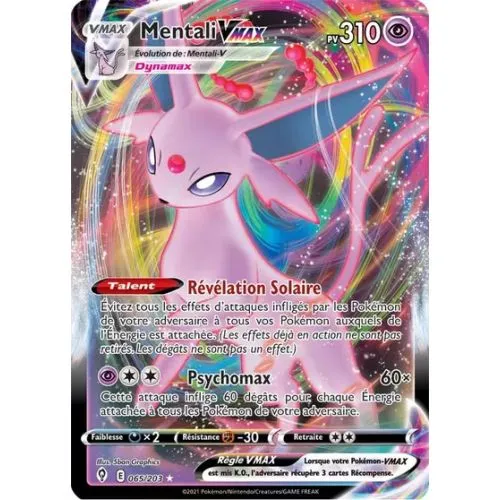 CARTE POKEMON : MENTALI VMAX (EVS 065) (Near Mint) OCC