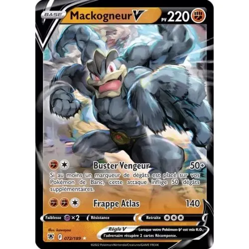 CARTE POKEMON : MACKOGNEUR V (ASR 072) (Near Mint) OCC
