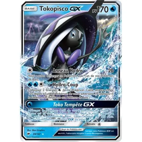 CARTE POKEMON : TOKOPISCO GX (BUS 39) (NEAR MINT) OCC