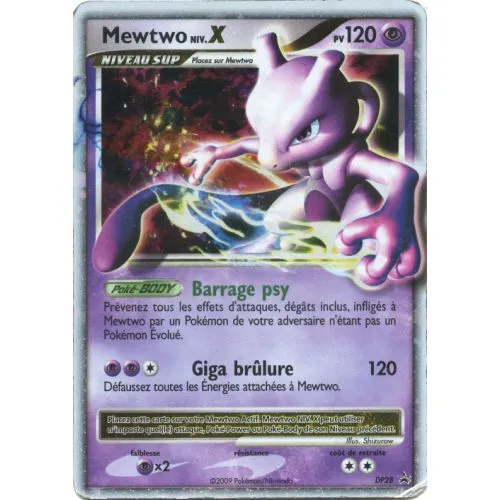 Carte Pokémon : Mewtwo LV.X (DPPR 28) (Excellent) occ