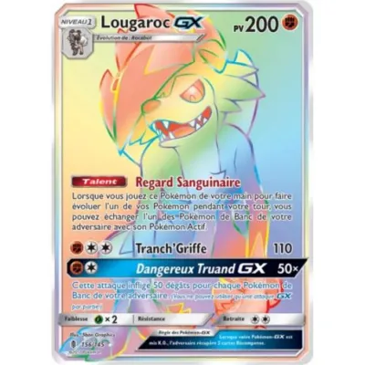 Carte Pokémon : Lougaroc GX (GRI 156) (Near Mint) occ
