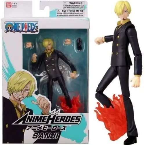FIGURINE ONE PIECE : SANJI (BANDAI ANIME HEROES) 17CM OCC