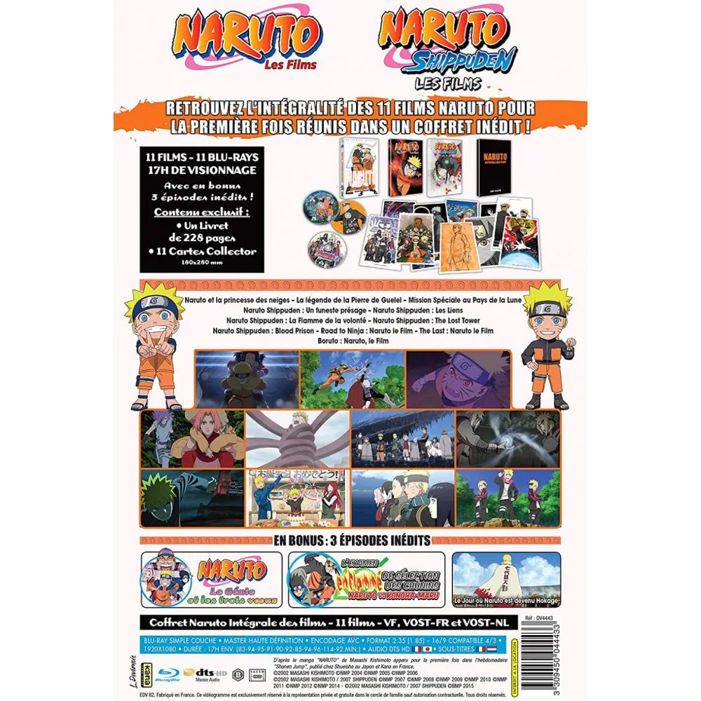 NARUTO INTEGRALE DES FILMS (EDITION COLLECTOR LIMITEE) (11BLURAY) OCC – Image 2