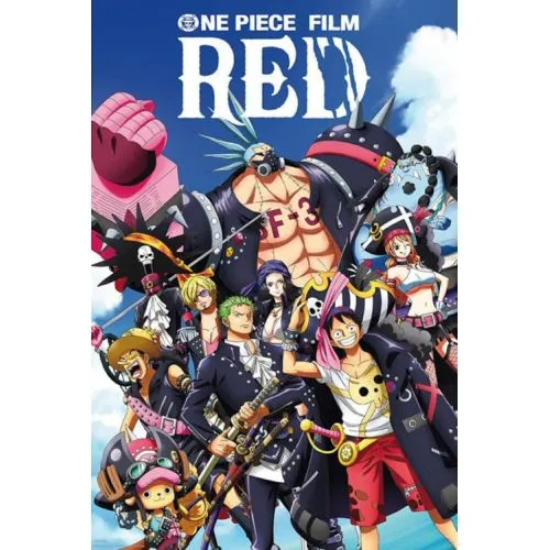 POSTER ONE PIECE : RED EQUIPAGE AU COMPLET (91.5X61)