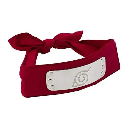 BANDEAU KONOHA : NARUTO (ROUGE)