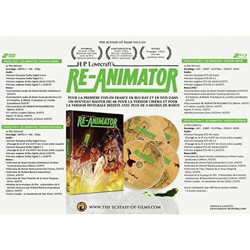Re-Animator (Edition Limitée) (2Bluray+2DVD+Livret) occ – Image 2