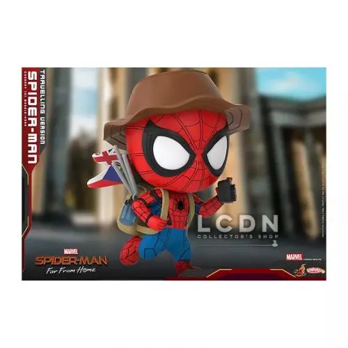 FIGURINE SPIDER-MAN FAR FROM HOME : SPIDER-MAN TRAVELLING VERSION (HOT TOYS COSBABY) (AVEC BOITE) OCC – Image 2