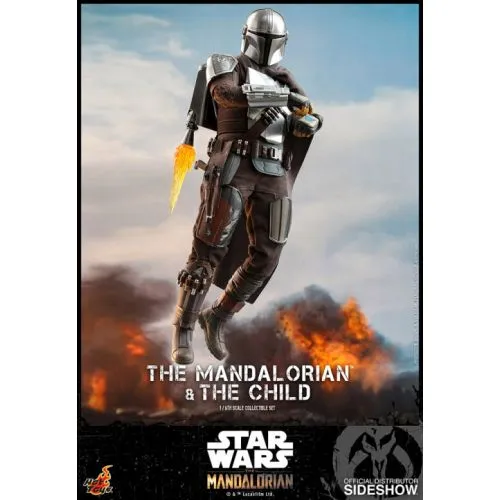 FIGURINE STAR WARS : THE MANDALORIAN & CHILD TMS014 1/6TH SCALE COLLECTIBLE FIGURE (HOT TOYS) OCC – Image 3