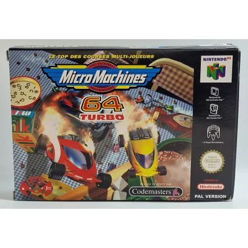 MICRO MACHINES 64 TURBO (AVEC BOITE ET NOTICE) (FRA) OCC
