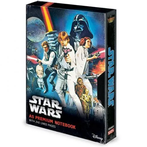 CARNET DE NOTES A5 PREMIUM : STAR WARS UN NOUVEL ESPOIR VHS OCC