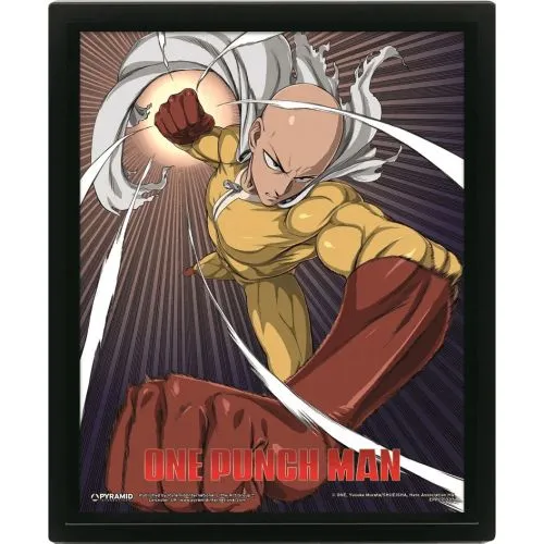 CADRE 3D ONE PUNCH MAN SAITAMA AND GENOS