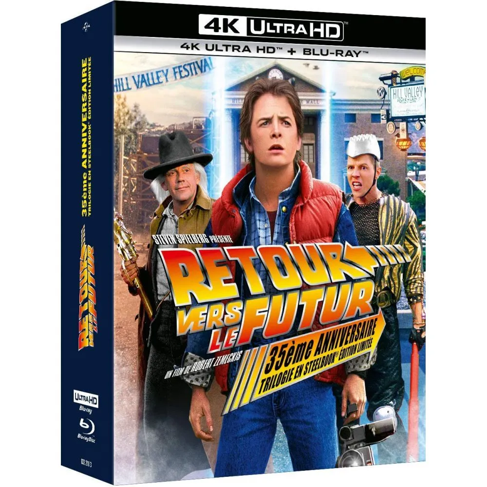 RETOUR VERS LE FUTUR : TRILOGIE 4K ULTRA HD + BLU-RAY STEELBOOK (35 EME ANNIVERSAIRE) OCC