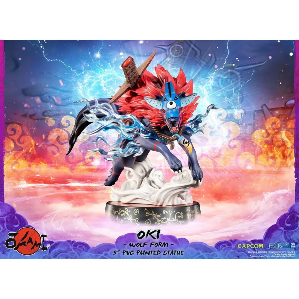 FIGURINE OKAMI OKI WOLF FORM STATUE (FIRST 4 FIGURES)