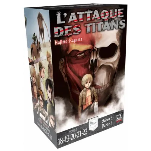 COFFRET L ATTAQUE DES TITANS TOME 18 A 22